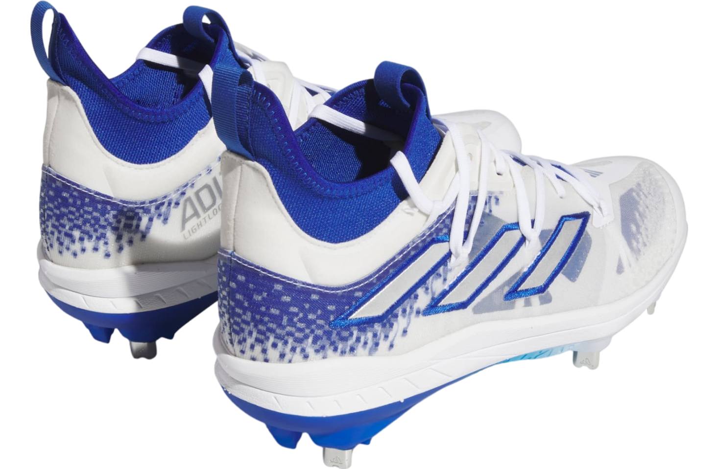 Adidas Adizero Afterburner 9 Nwv Cleats Royal Blue / Silver Metallic