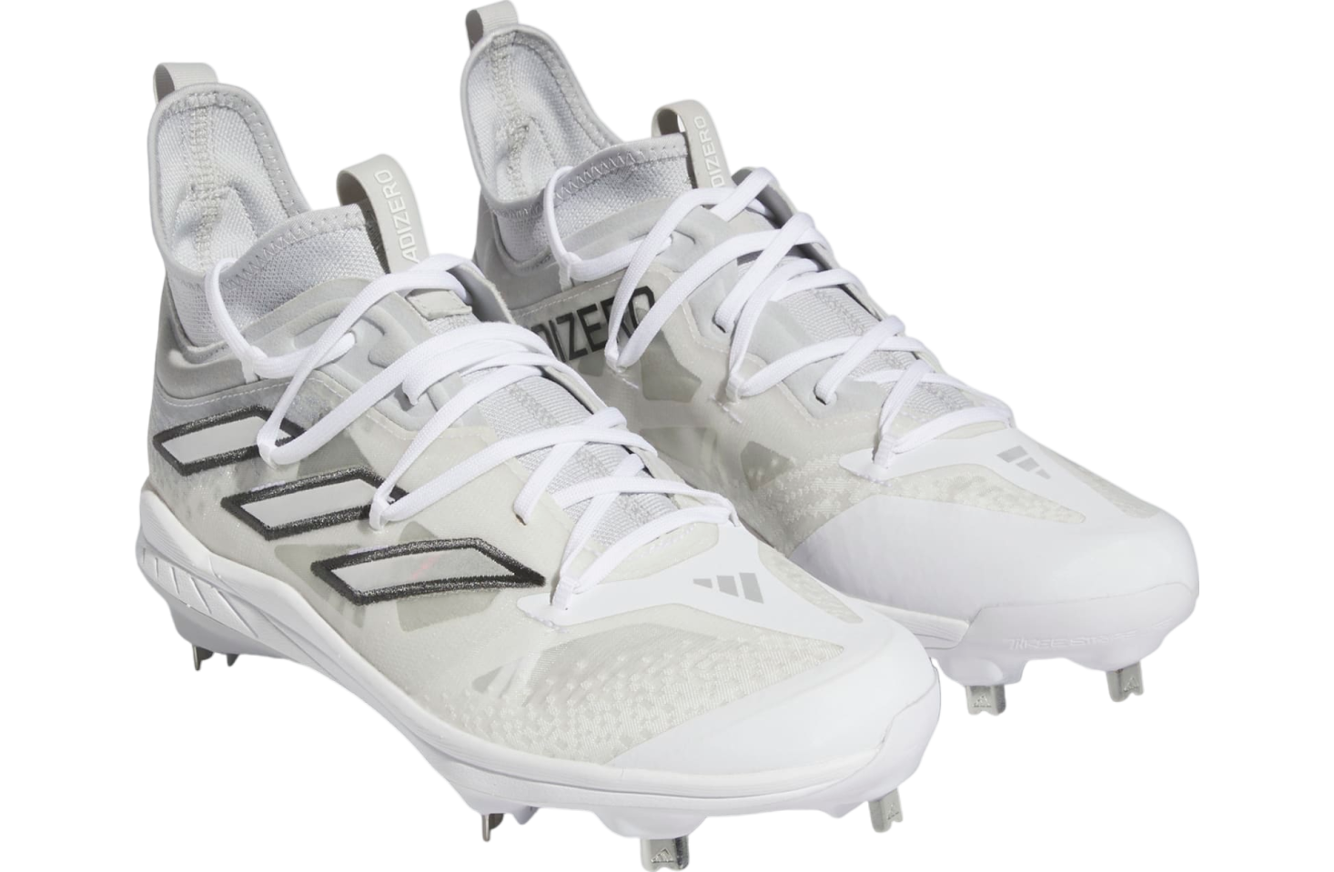 Adidas Adizero Afterburner 9 Nwv Cleats Team Light Grey / Silver Metallic