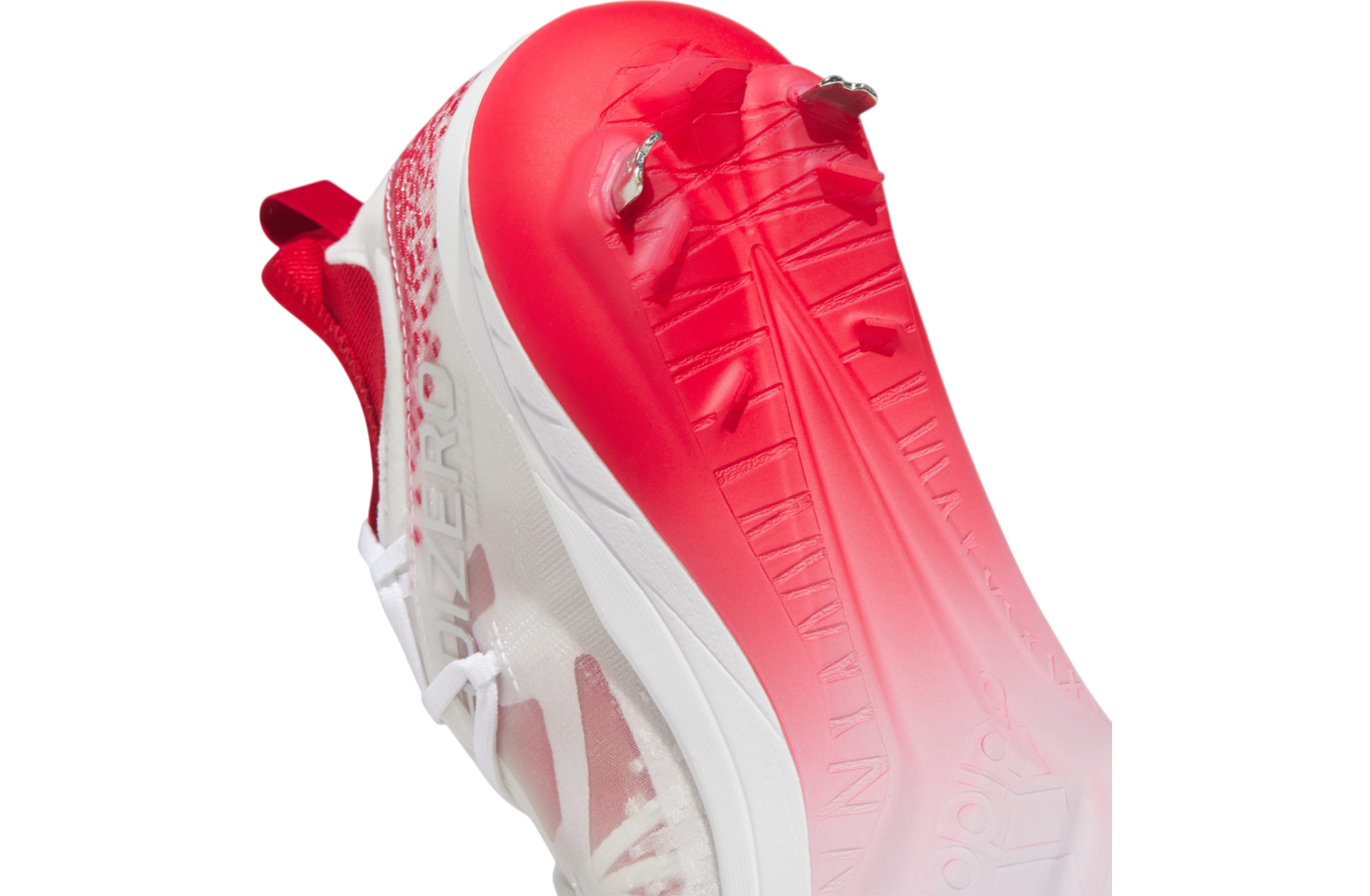 Adidas Adizero Afterburner 9 Nwv Cleats Team Power Red 2 / Silver Metallic