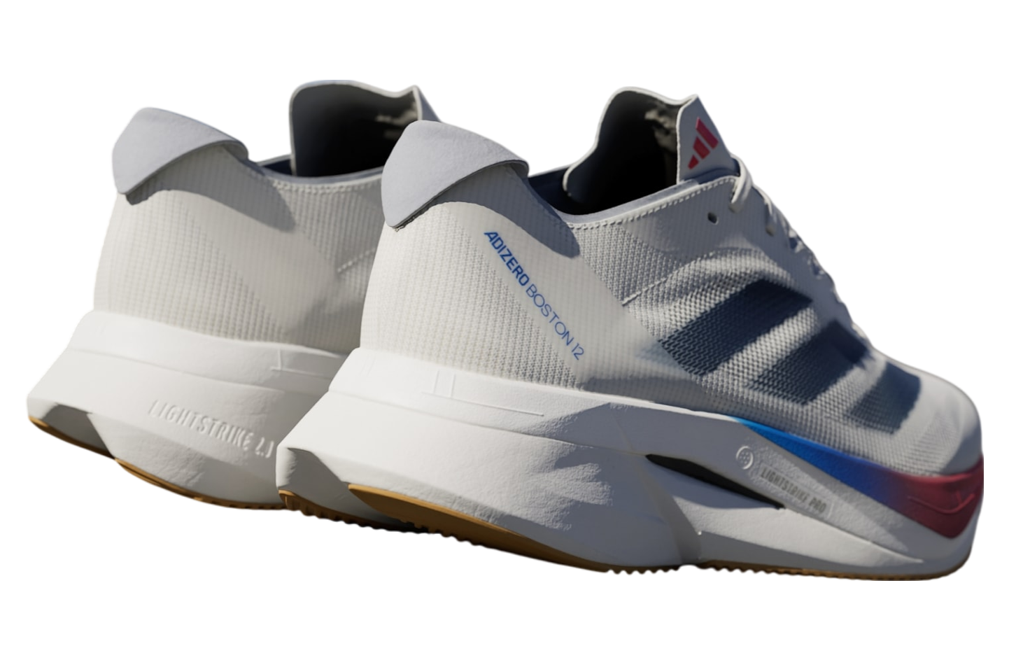 Adidas Adizero Boston 12 Core White / Dark Blue