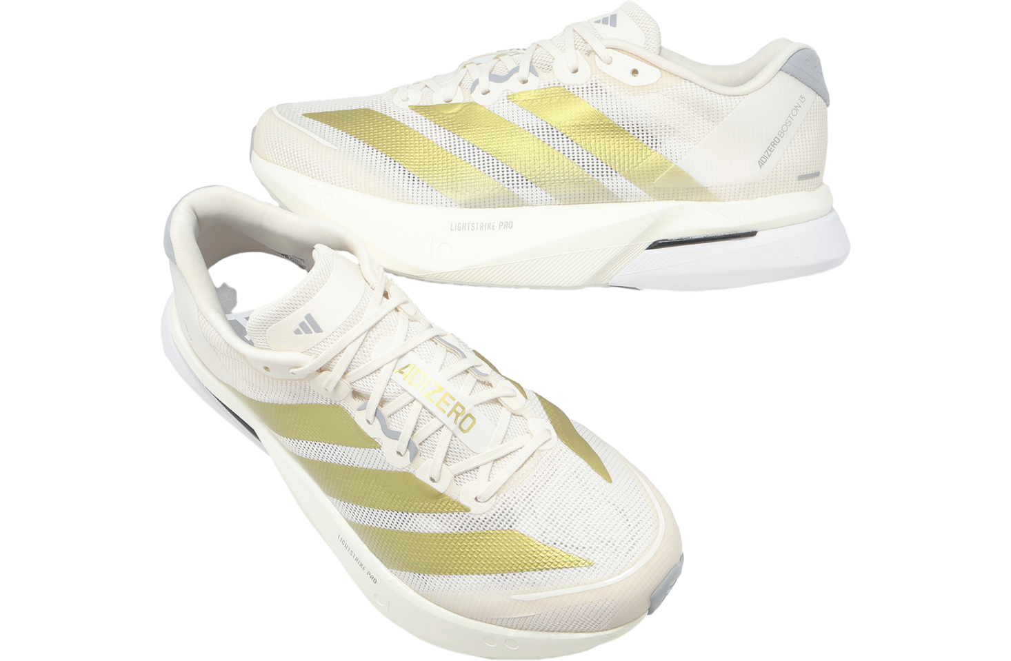 アディダスADIZERO BOSTON 13 ホワイト/ゴールド 22.5㎝ adidas Adizero Boston 13 Women's Chalk White/Gold Metallic/Orange