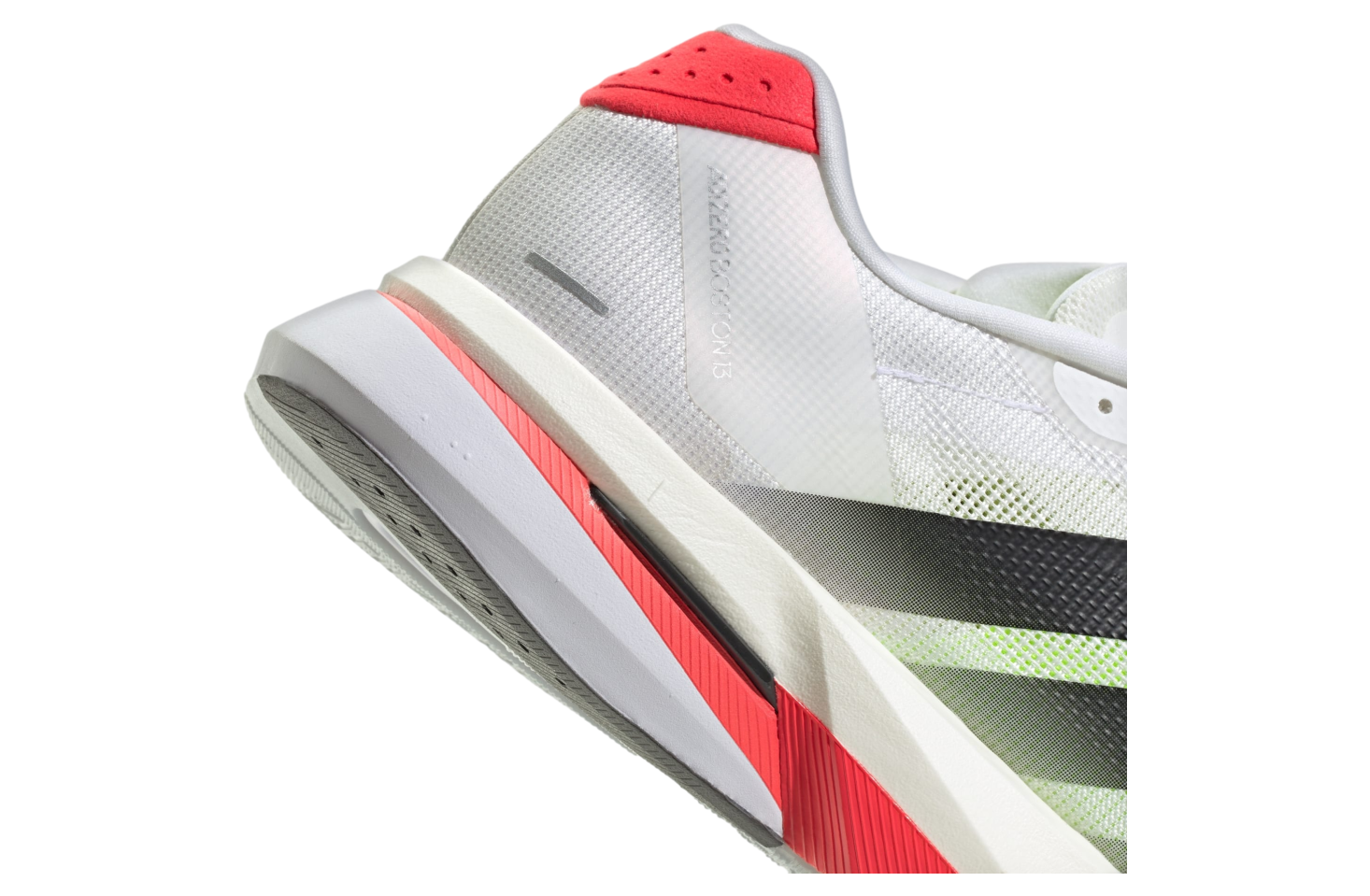 ADIZERO BOSTON 13 M ホワイト/ブラック/レッド adidas Adizero Boston 13 Shoes - White | Free Shipping with