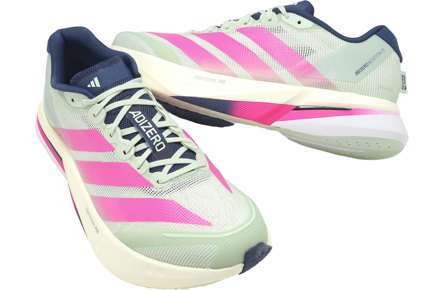 Adidas Adizero Boston 13 M Linen Green / Shock Pink