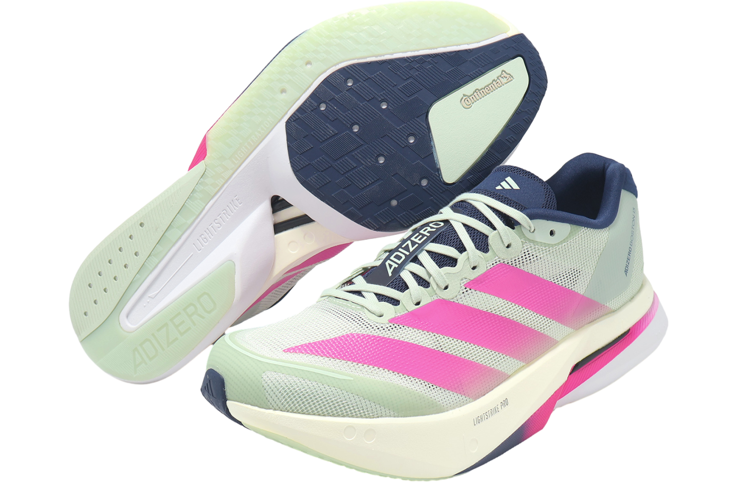 Adidas Adizero Boston 13 M Linen Green / Shock Pink