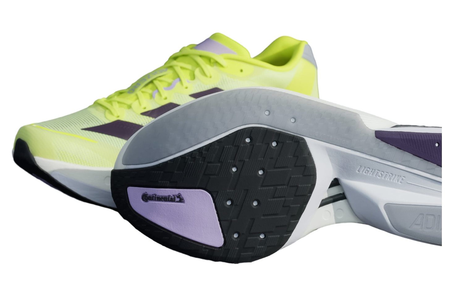 Adidas Adizero Boston 13 Solar Yellow / Aurora Plum