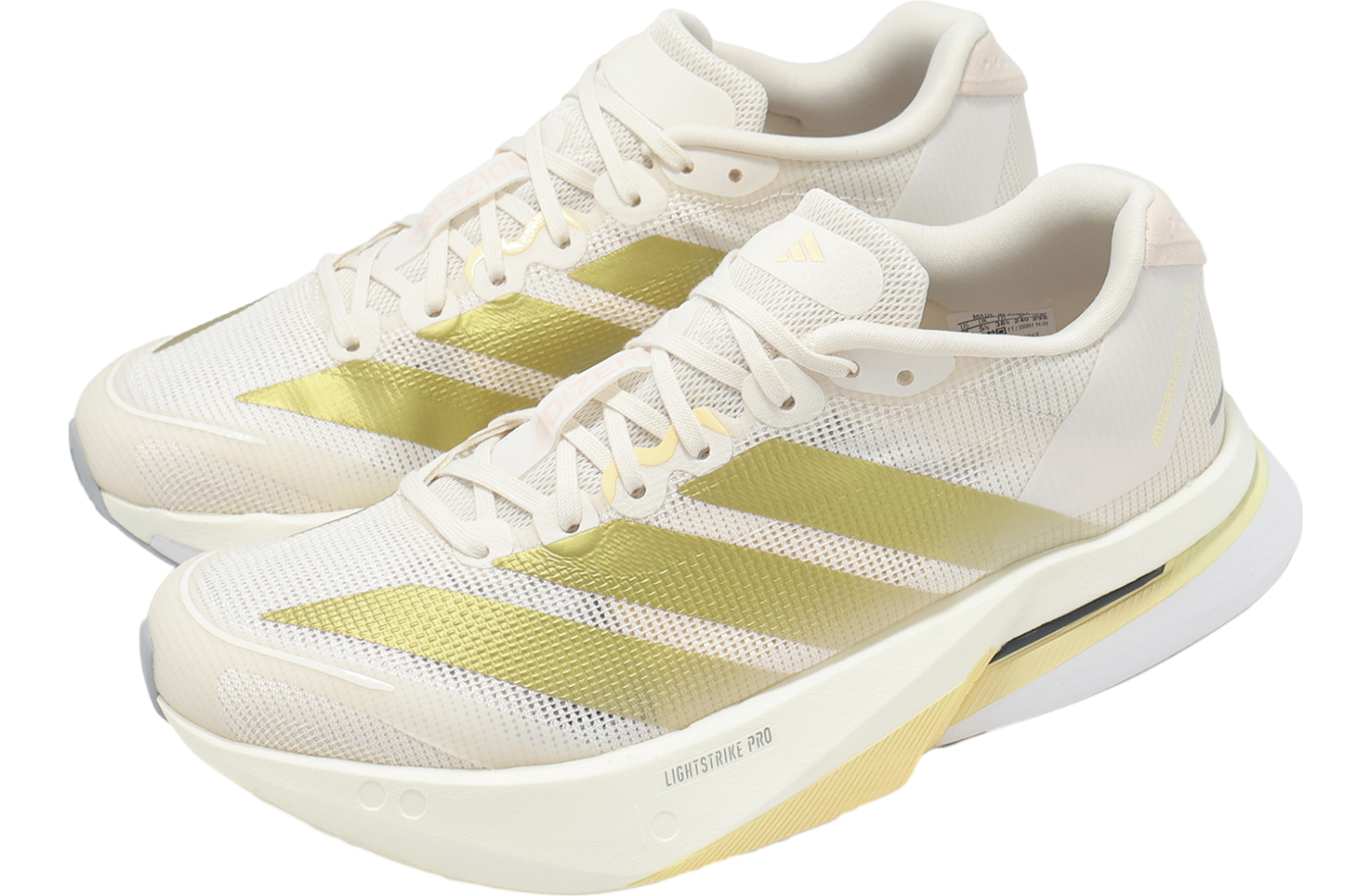 Adidas Adizero Boston 13 W Chalk White / Gold Metallic