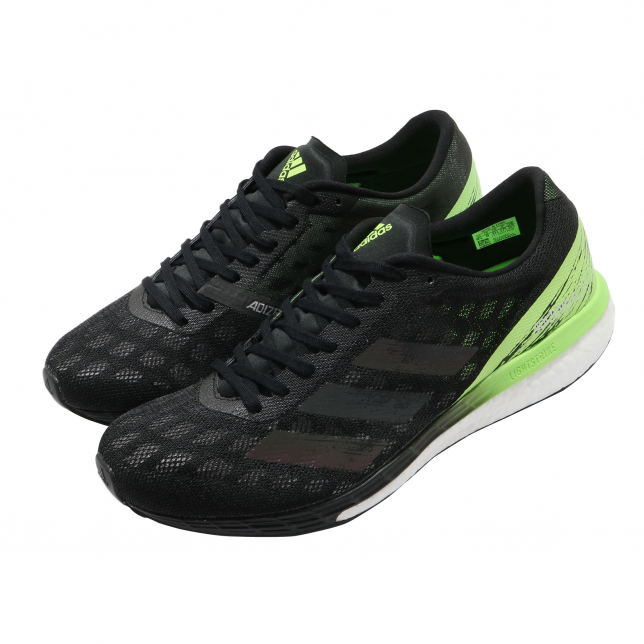 adidas Adizero Boston 9 Core Black Signal Green EG4657