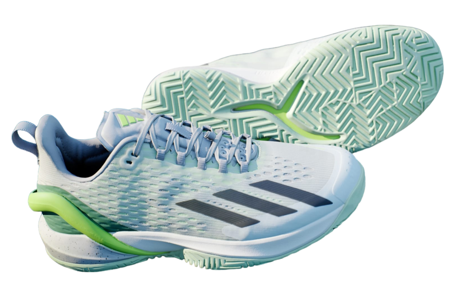 Adidas Adizero Cybersonic Tennis Crystal Jade / Lucid Lemon