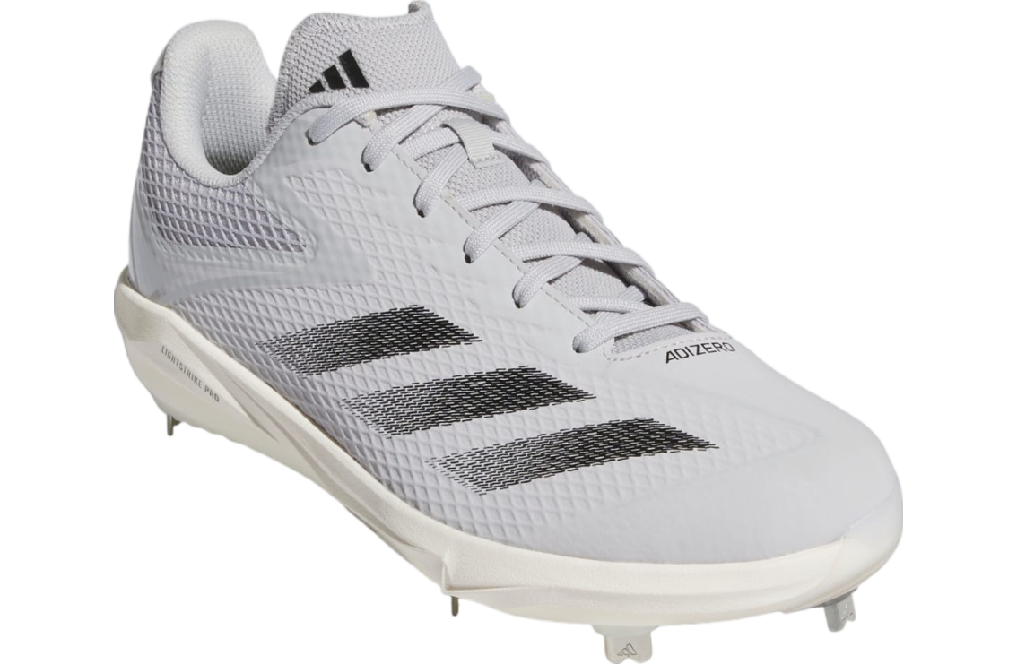 Adidas Adizero Electric Baseball Cleats Team Light Grey / Core Black