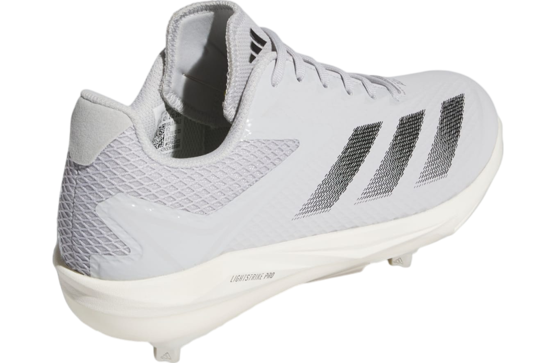 Adidas Adizero Electric Baseball Cleats Team Light Grey / Core Black