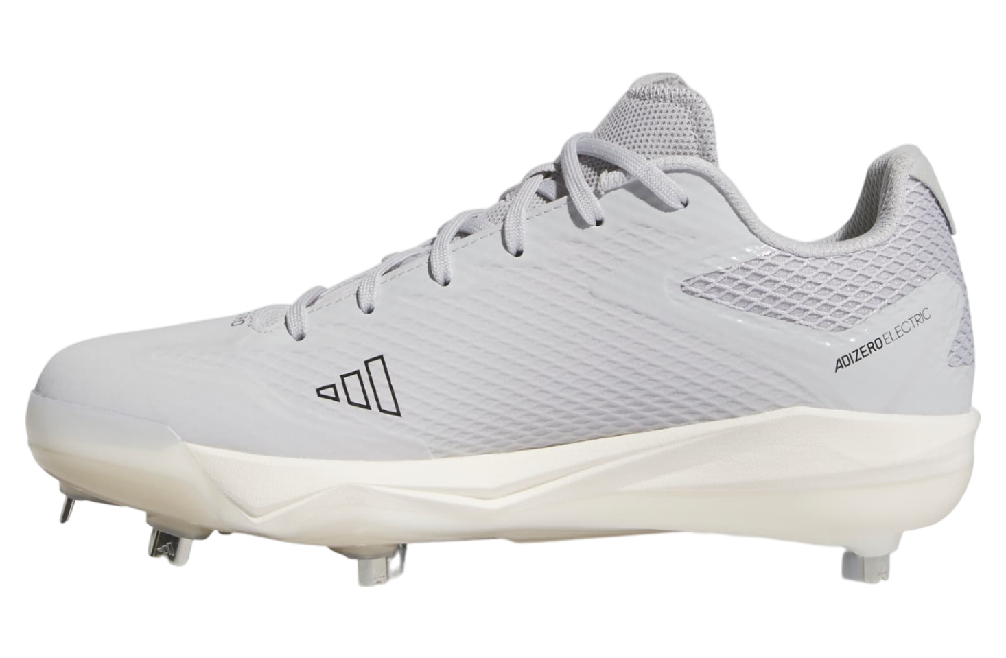 Adidas Adizero Electric Baseball Cleats Team Light Grey / Core Black