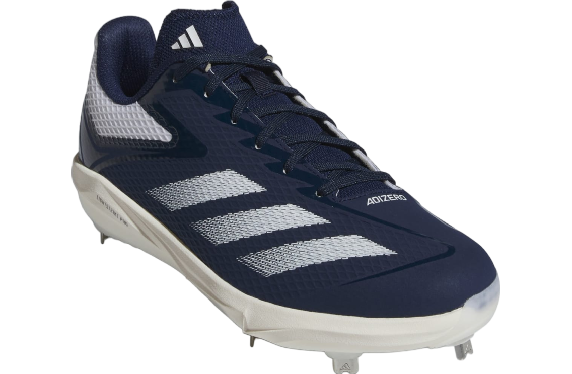 Adidas Adizero Electric Baseball Cleats Team Navy Blue 2 / Cloud White