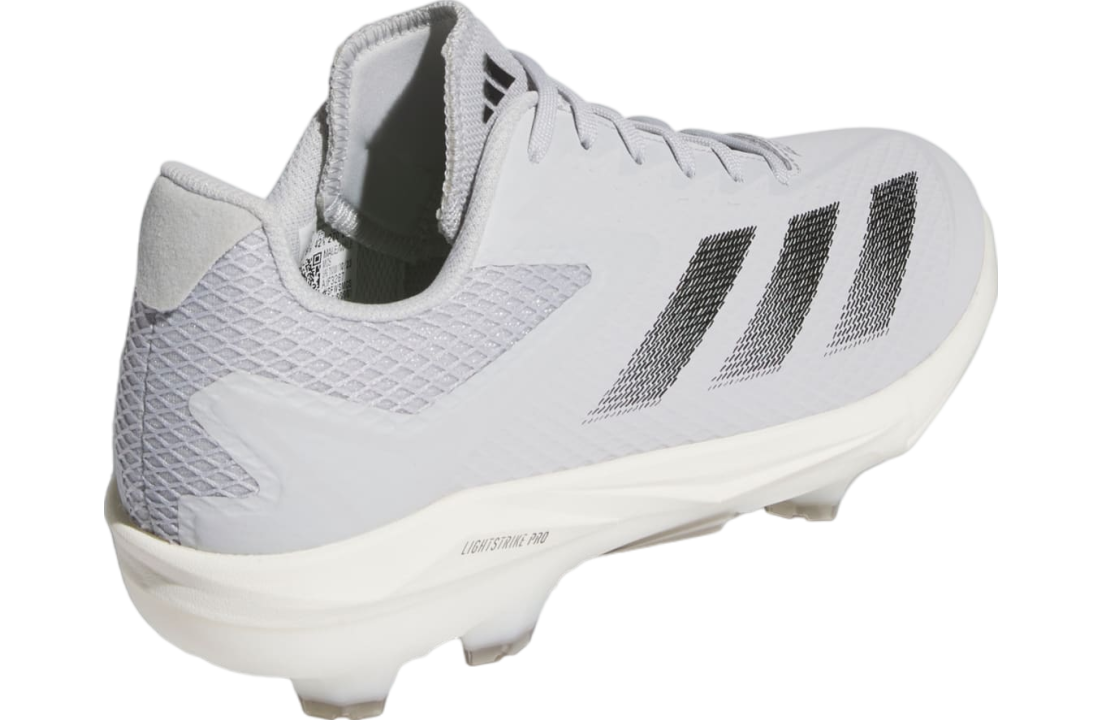 Adidas Adizero Electric Tpu Baseball Cleats Team Light Grey / Core Black