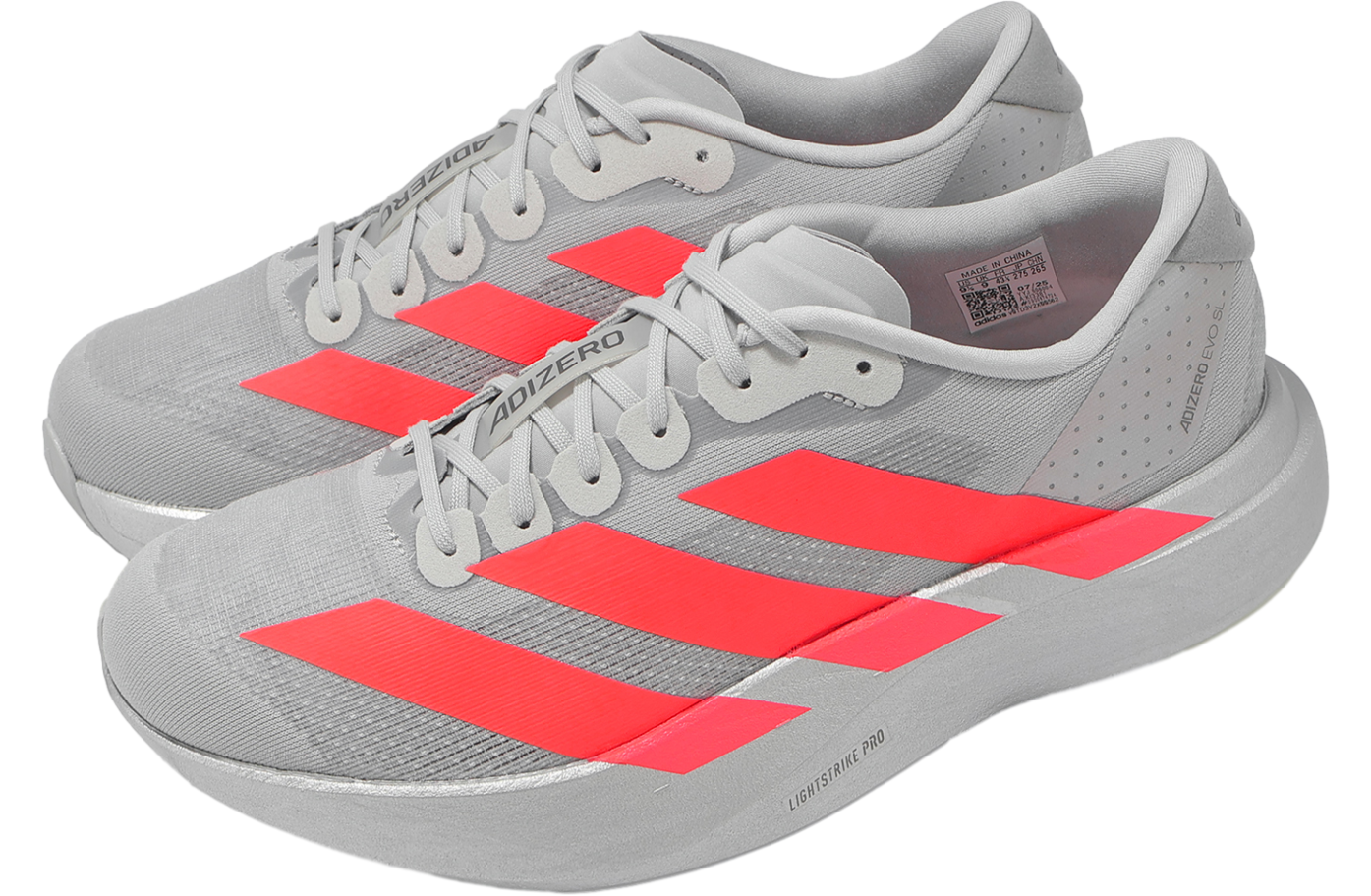 BUY Adidas Adizero Evo SL M Silver Metallic / Lucid Red