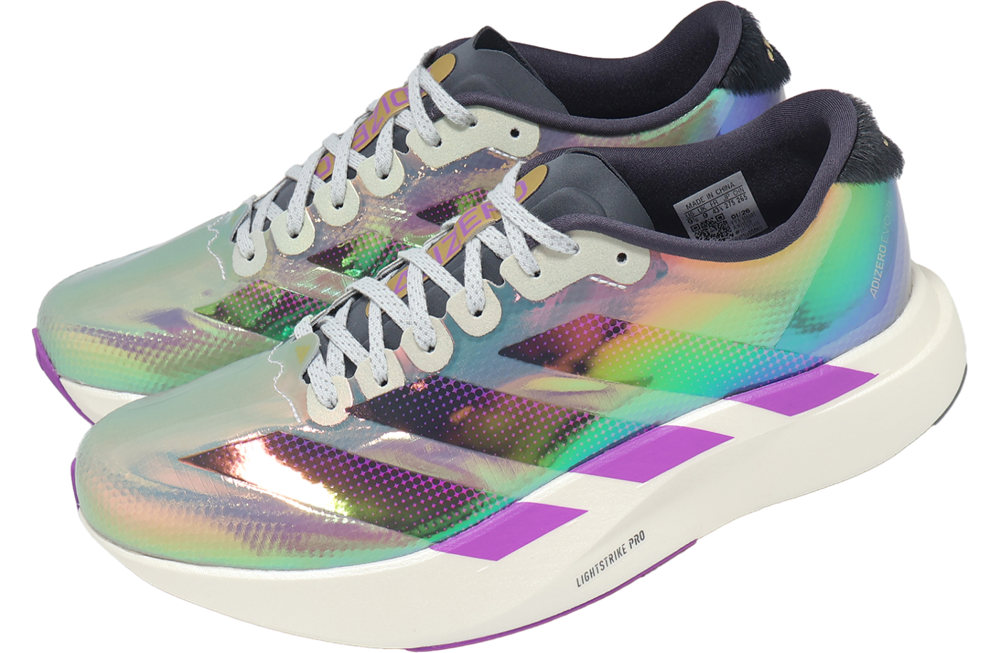 Adidas Adizero Evo SL Woven CNY Clear Grey / Purple Burst