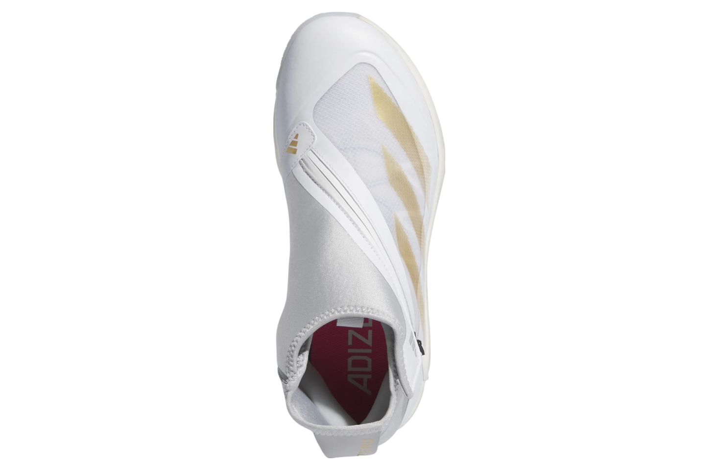 Adidas Adizero Impact+ Turf Baseball Cloud White / Gold Metallic