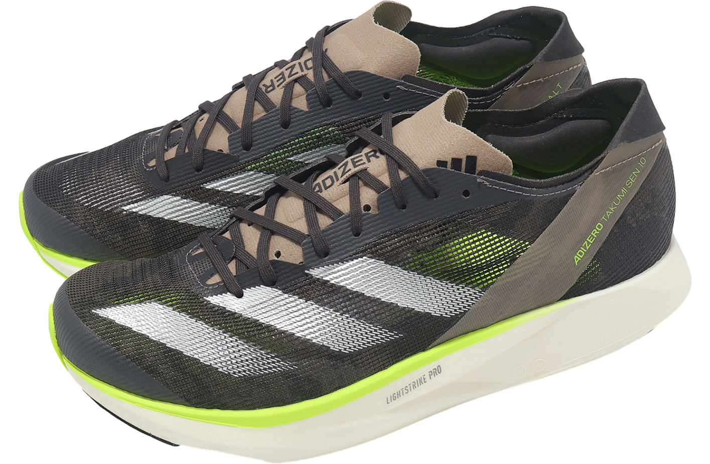 Adidas Adizero Takumi Sen 10 Charcoal / Silver Metallic