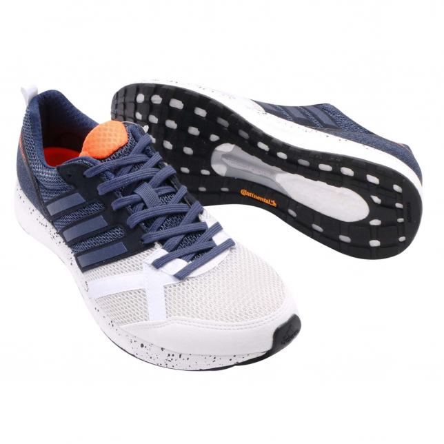 adidas Adizero Tempo 9 Footwear White Noble Indigo BB6434 - KicksOnFire.com