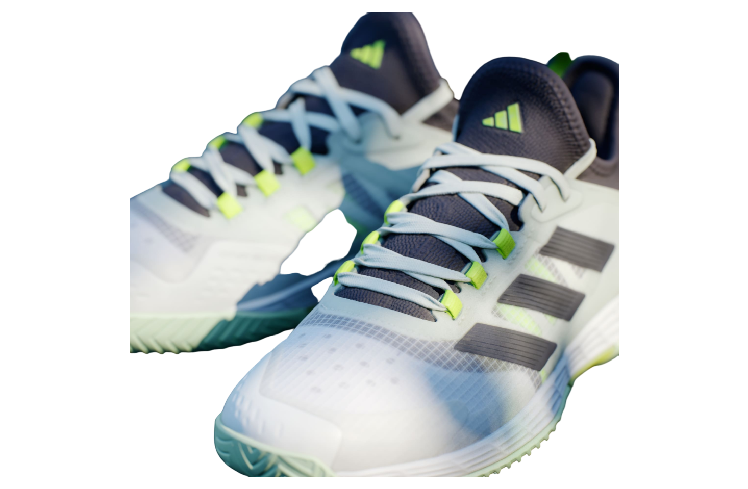 Adidas Adizero Ubersonic 4.1 Tennis Cloud White / Aurora Black