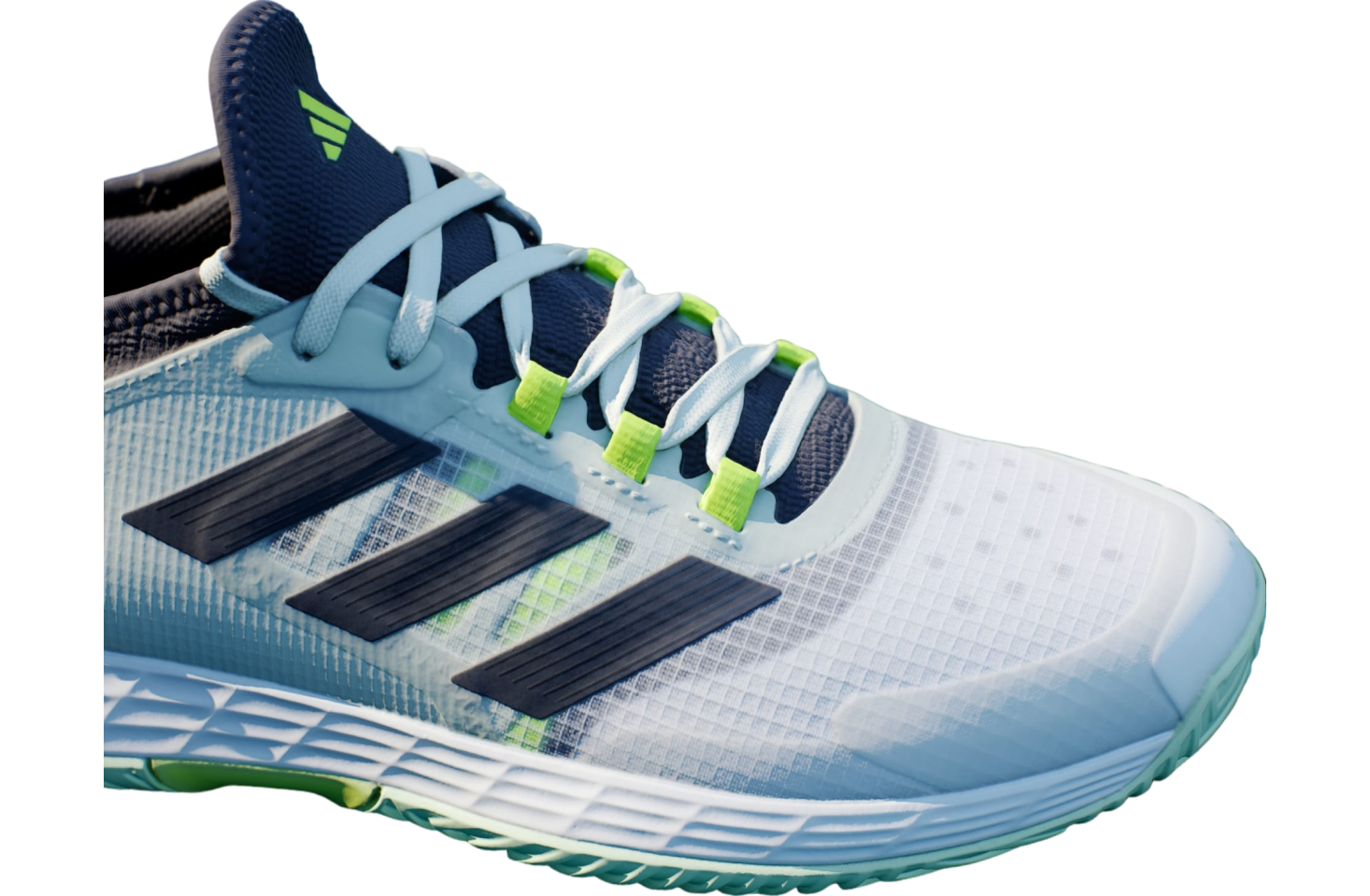 Adidas Adizero Ubersonic 4.1 Tennis Cloud White / Aurora Black