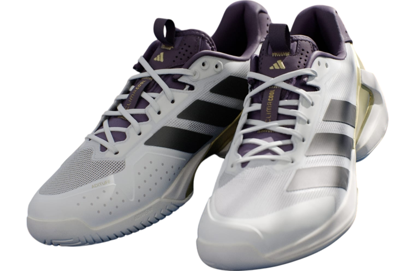 Adidas Adizero Ubersonic 5 Cloud White / Core Black / Aurora Plum