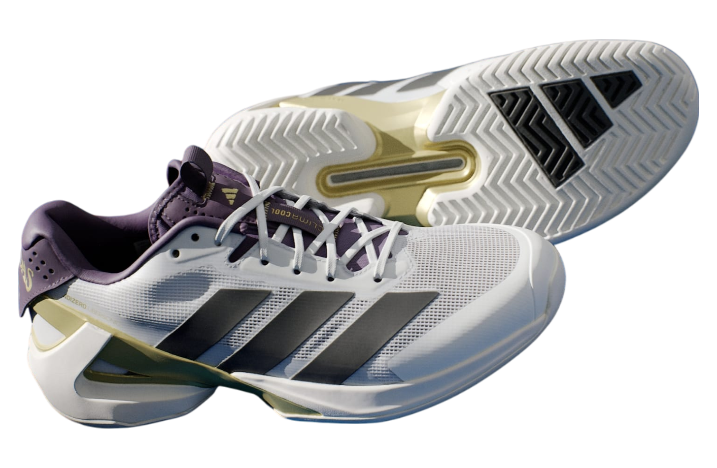 Adidas Adizero Ubersonic 5 Cloud White / Core Black / Aurora Plum