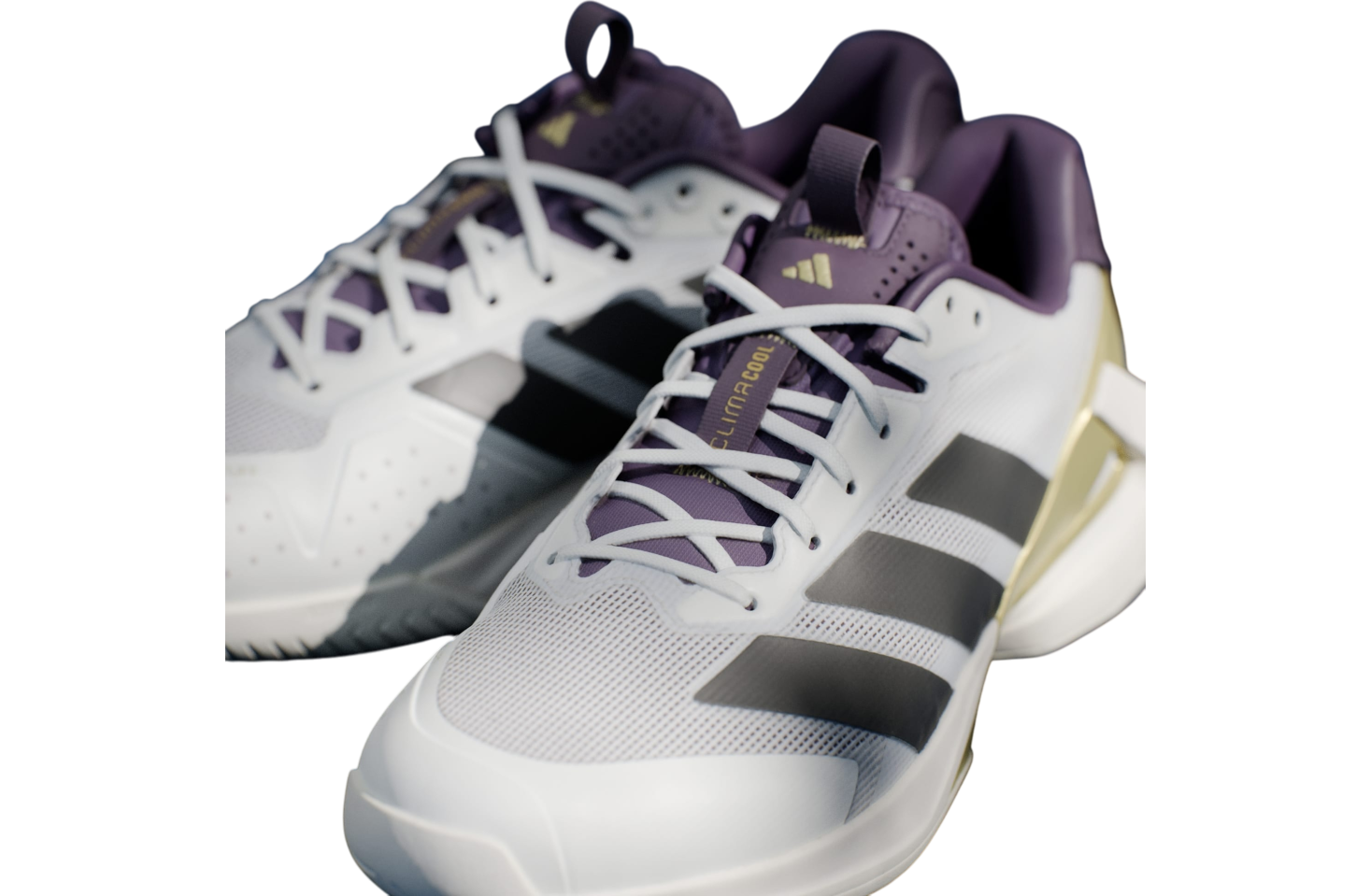 Adidas Adizero Ubersonic 5 Cloud White / Core Black / Aurora Plum
