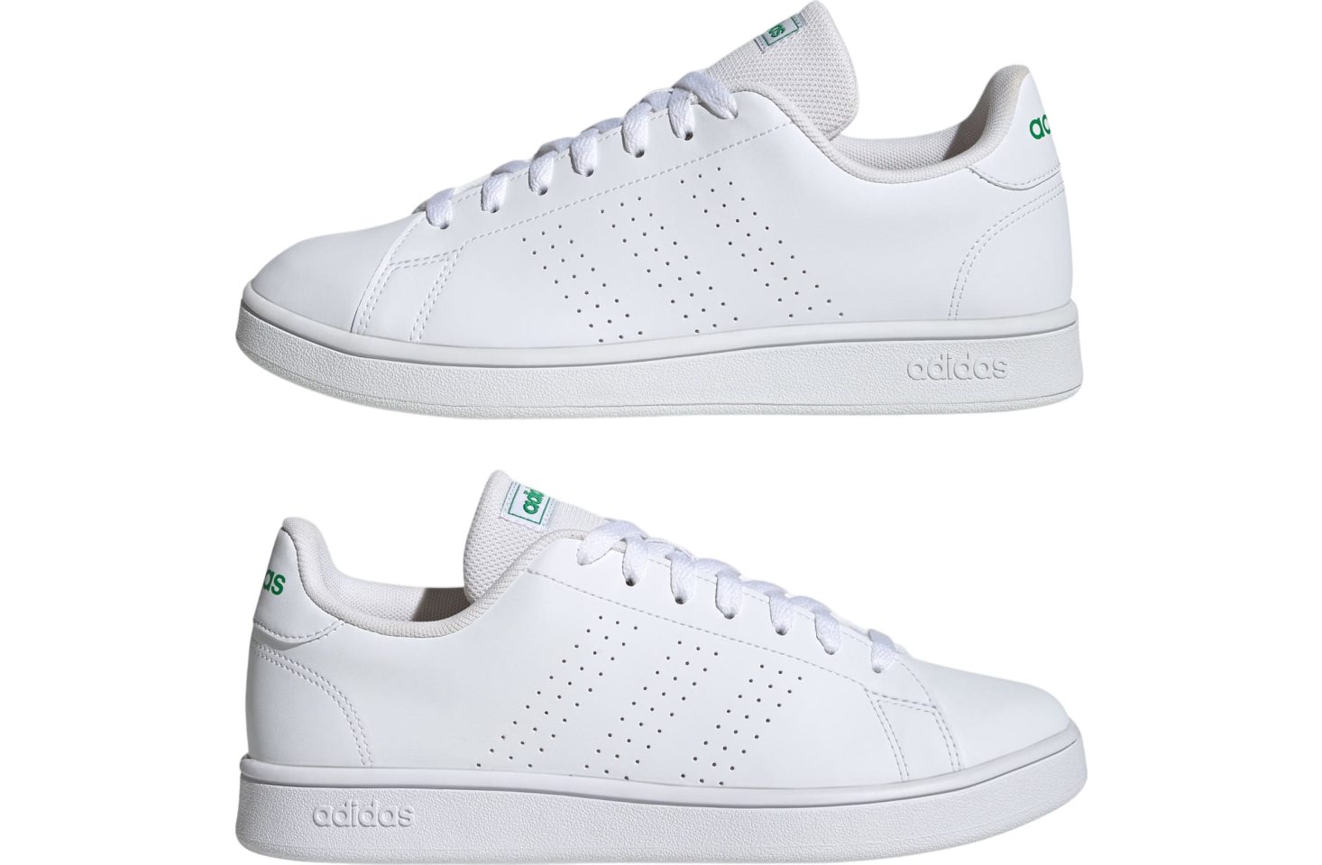 Adidas Advantage Base Cloud White / Green