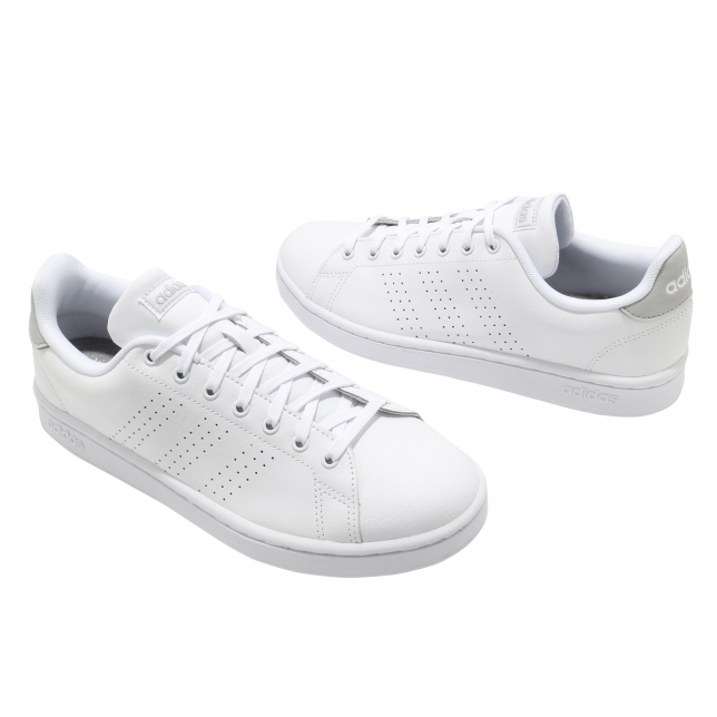 adidas Advantage Cloud White Grey Two