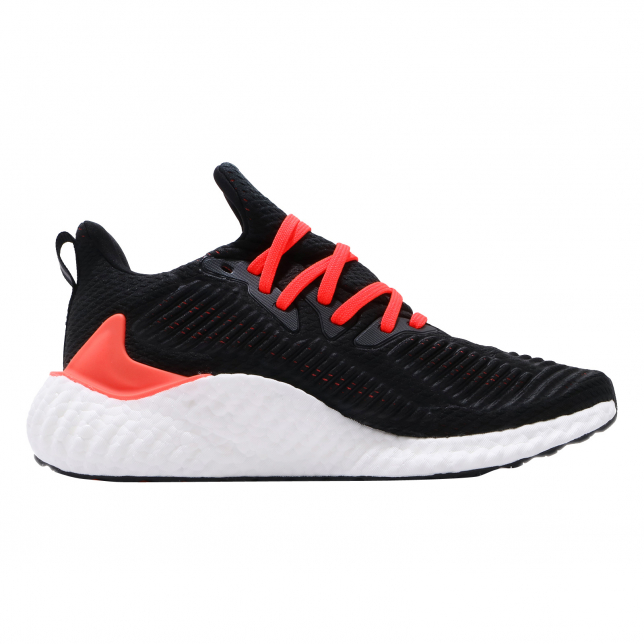 adidas AlphaBoost Black White Solar Red