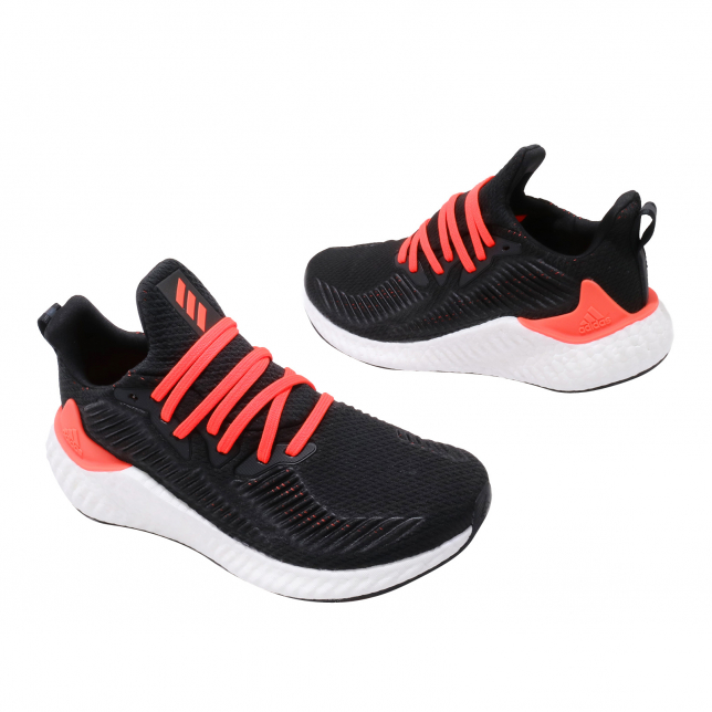 adidas AlphaBoost Black White Solar Red