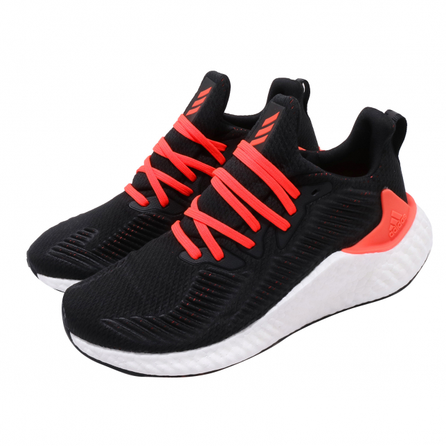 adidas AlphaBoost Black White Solar Red