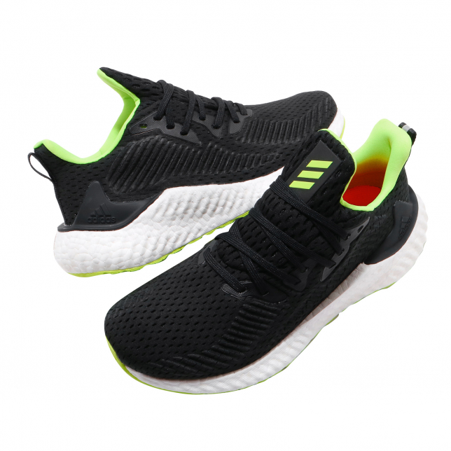 adidas AlphaBoost Core Black Signal Green