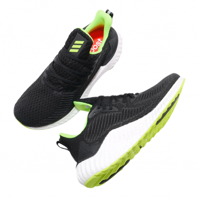 adidas AlphaBoost Core Black Signal Green