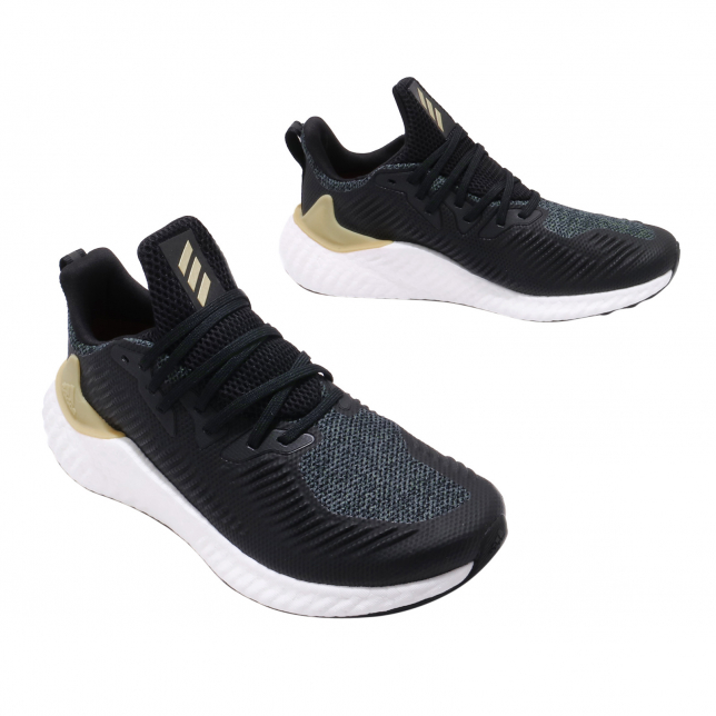 adidas AlphaBoost U Core Black Gold Metallic