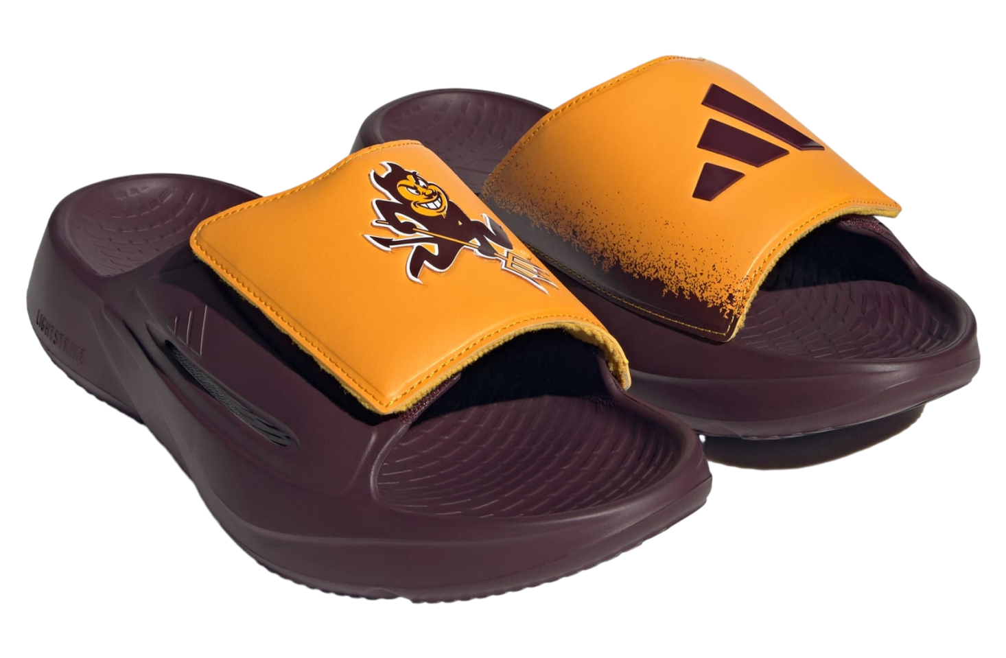 Adidas Arizona State Sun Devils Lightblaze Slide Team Maroon / Team Colleg Gold