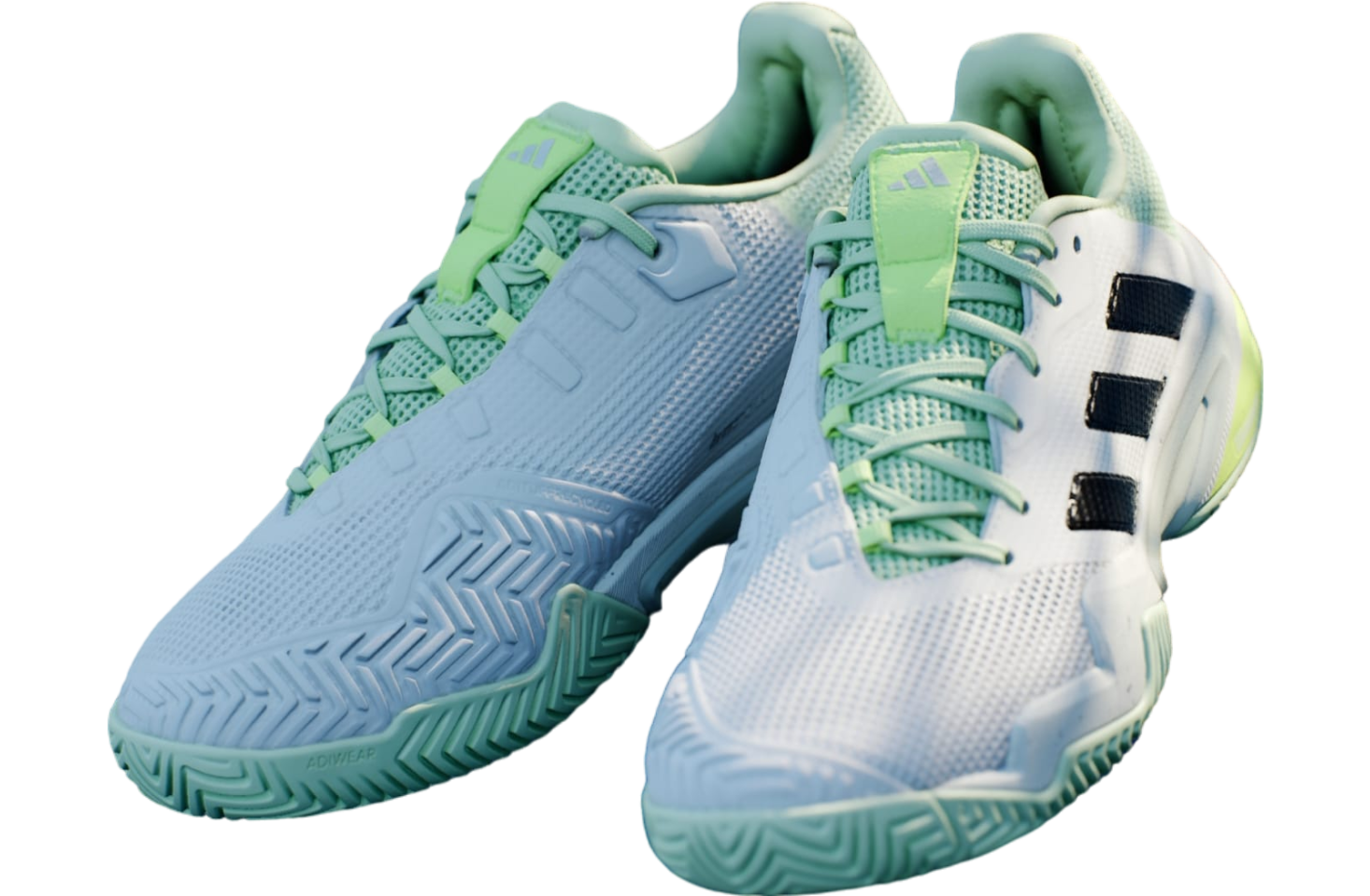 Adidas Barricade 13 Tennis Cloud White / Semi Green Spark