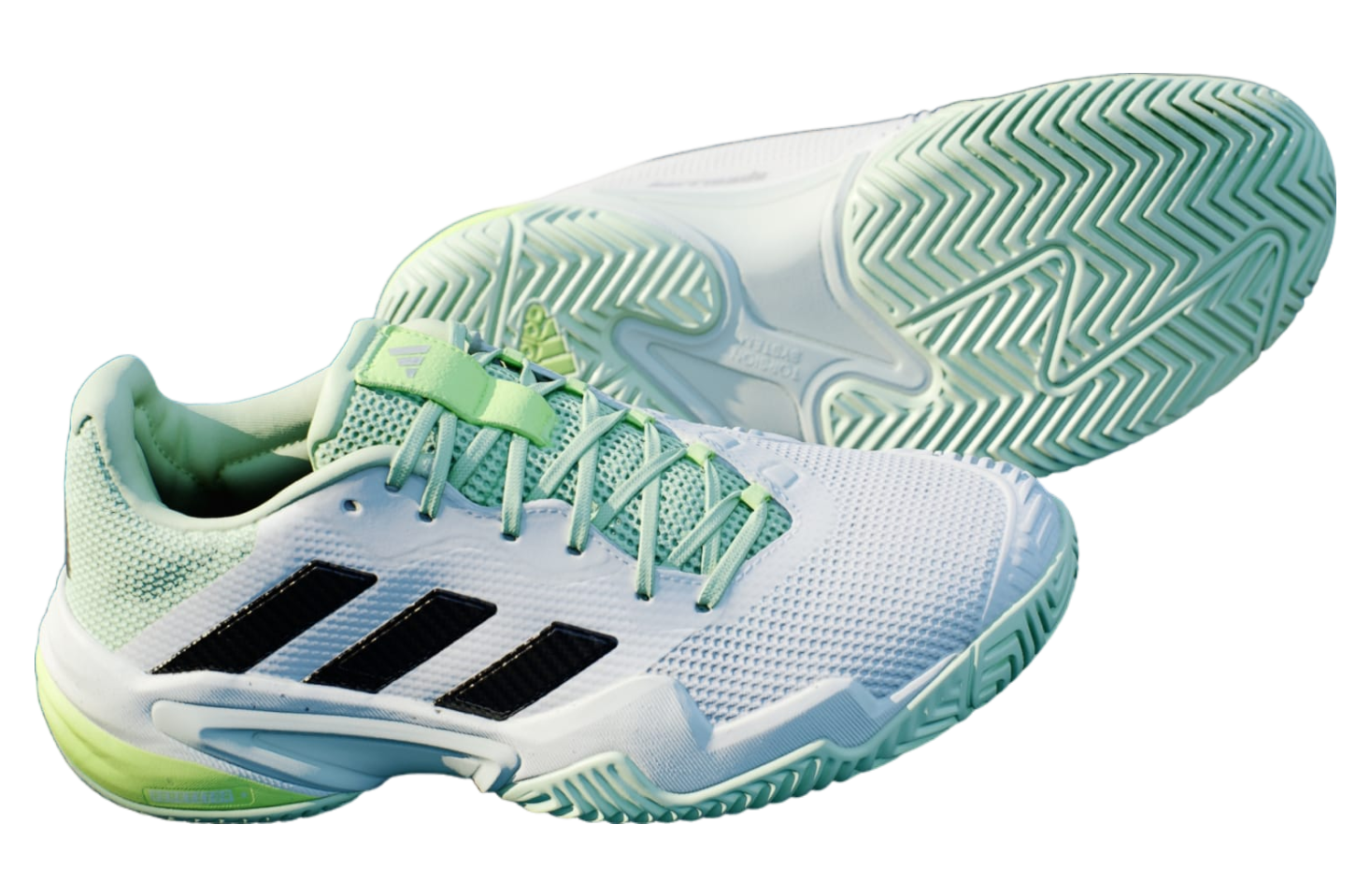 Adidas Barricade 13 Tennis Cloud White / Semi Green Spark