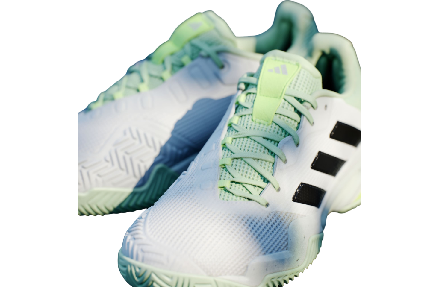 Adidas Barricade 13 Tennis Cloud White / Semi Green Spark