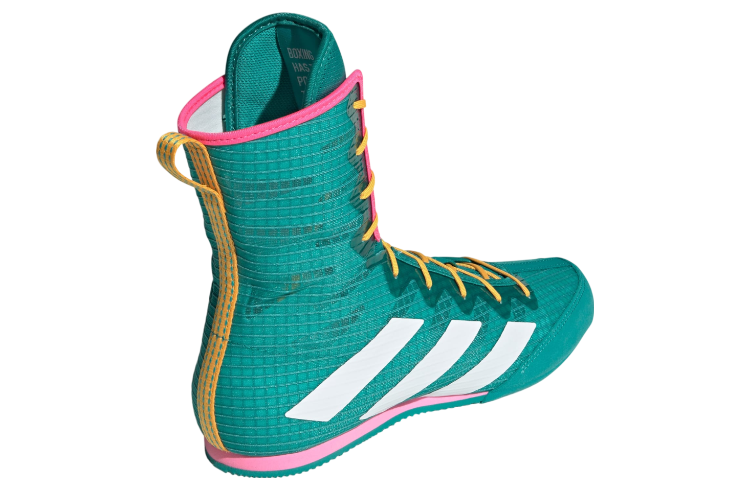 Adidas Box Hog 4 Boxing Shoes Pure Teal Pink JR5382 Mens 8 Womens 9 Lightweight Adidas Box Hog 4 Pure Teal / Cloud White - Jun 2025 - JR5382  main image 2