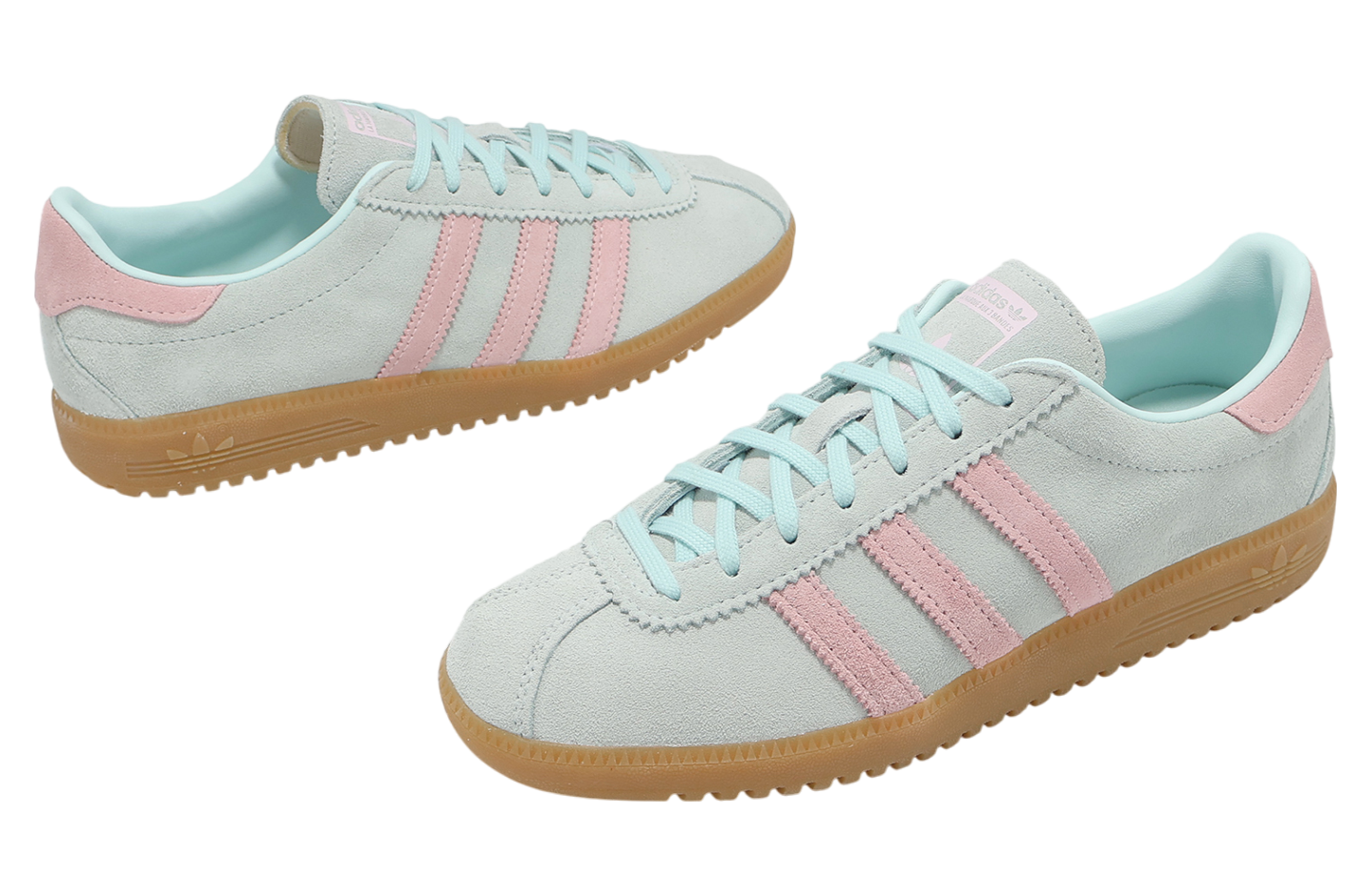 国内配送 adidas BERMUDA W HALO MINT/CLEAR PINK/GUM adidas Bermuda Halo Mint Clear Pink (Women's) - JS0257 - US