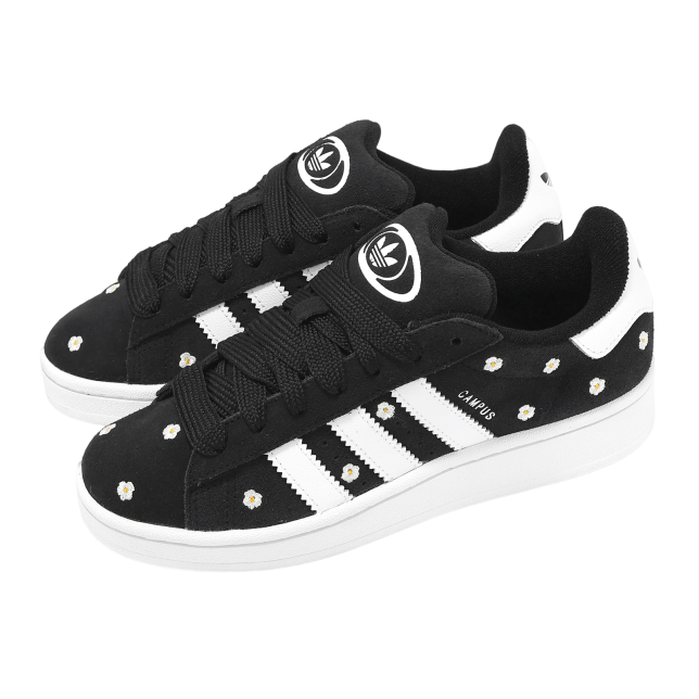 Adidas Campus 00s Core Black / Cloud White (Flowers)