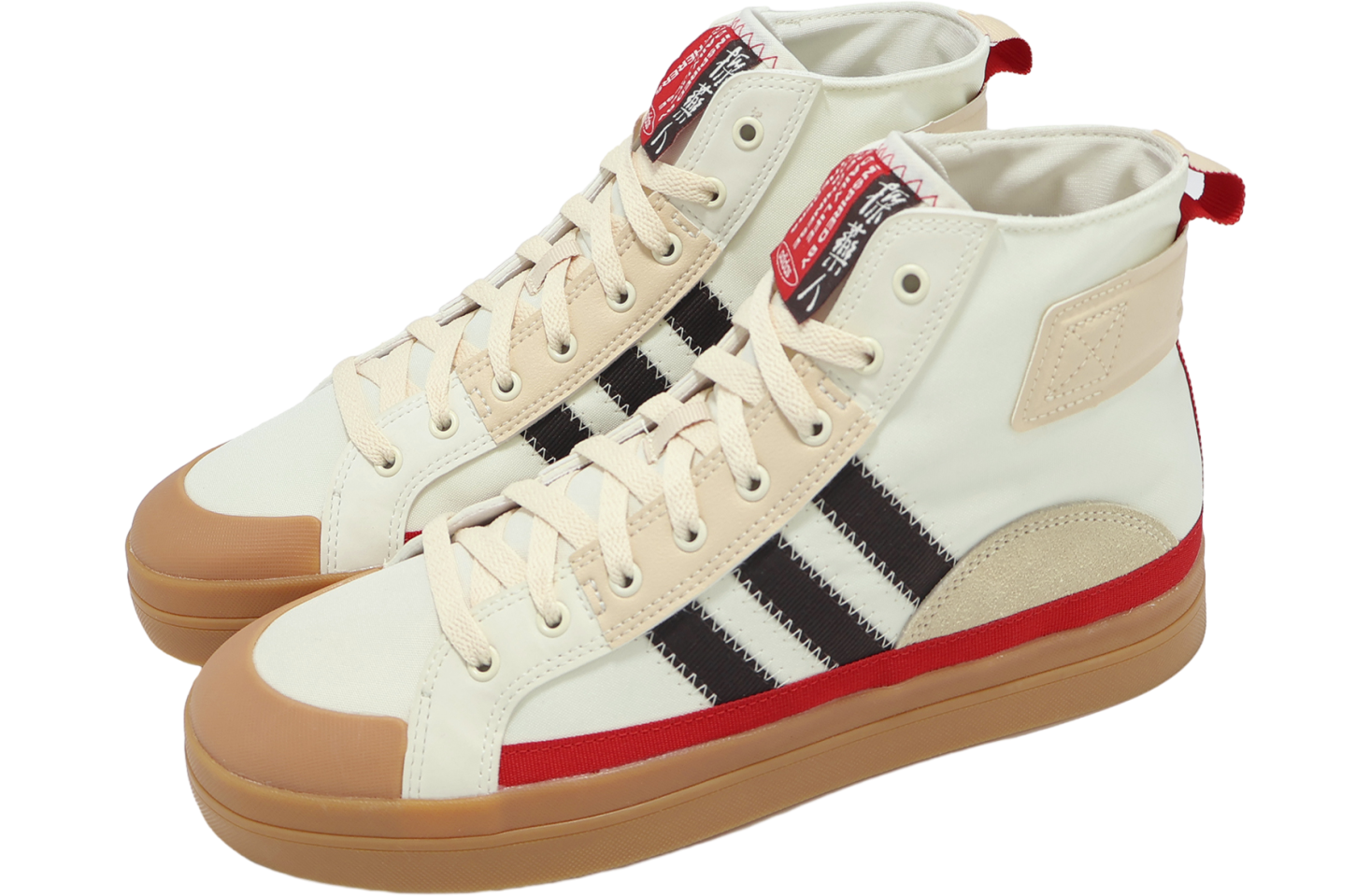 Adidas City Canvas HI Beige / Red