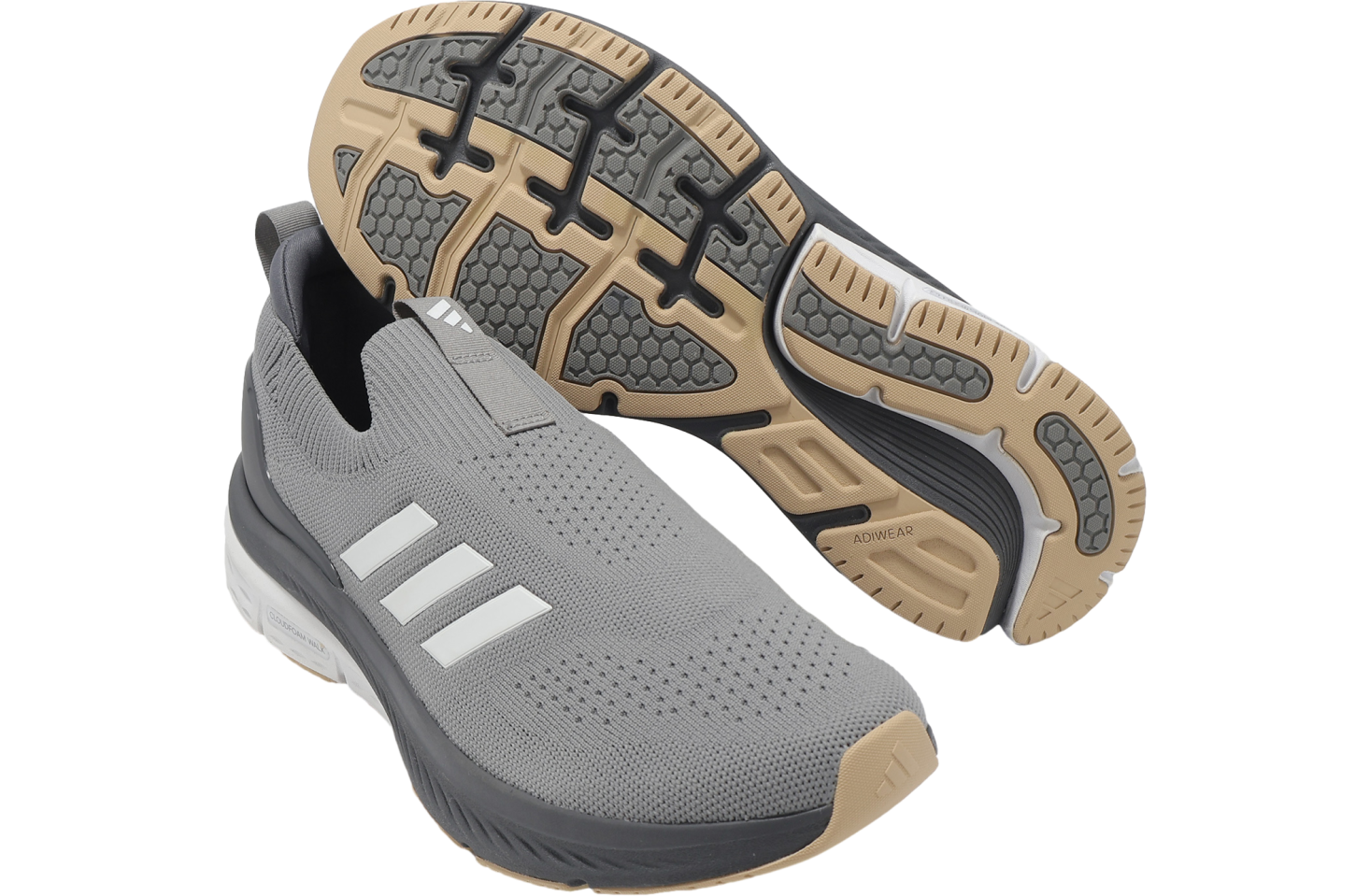 Adidas Cloudfoam Walk Lounger Grey Three / Cloud White - May