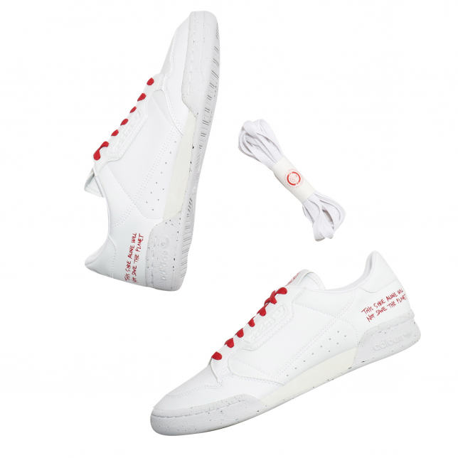 adidas Continental 80 Cloud White Scarlet