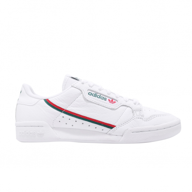 adidas Continental 80 Footwear White Collegiate Green Scarlet EG4592 ...