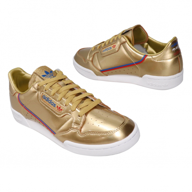 adidas Continental 80 Gold Metallic Crystal White