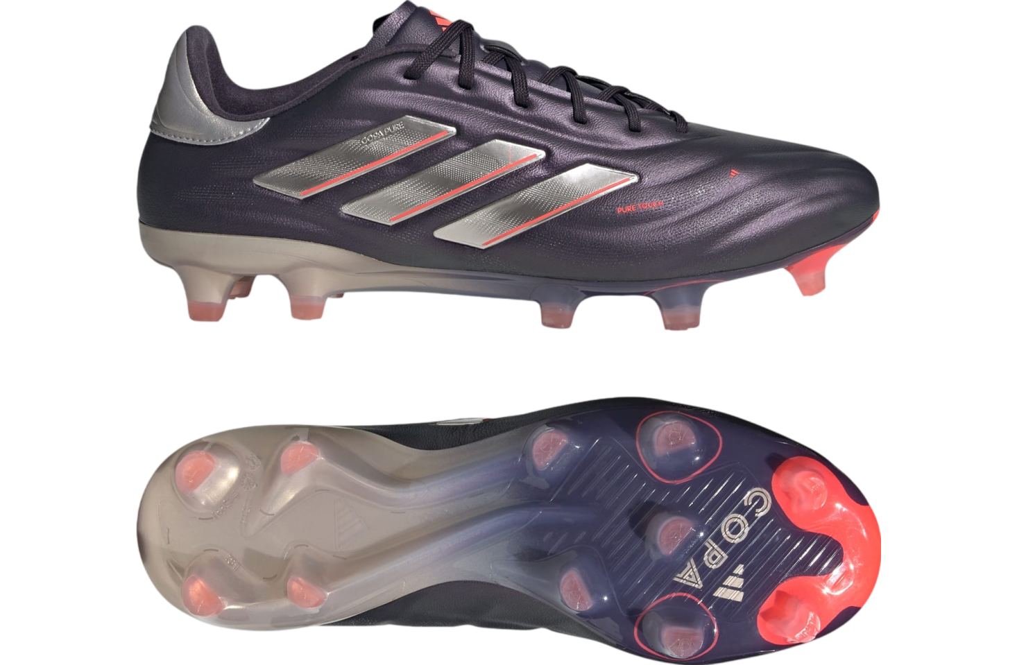 Adidas Copa Pure 2 Elite FG Aurora Black / Platinum Metallic