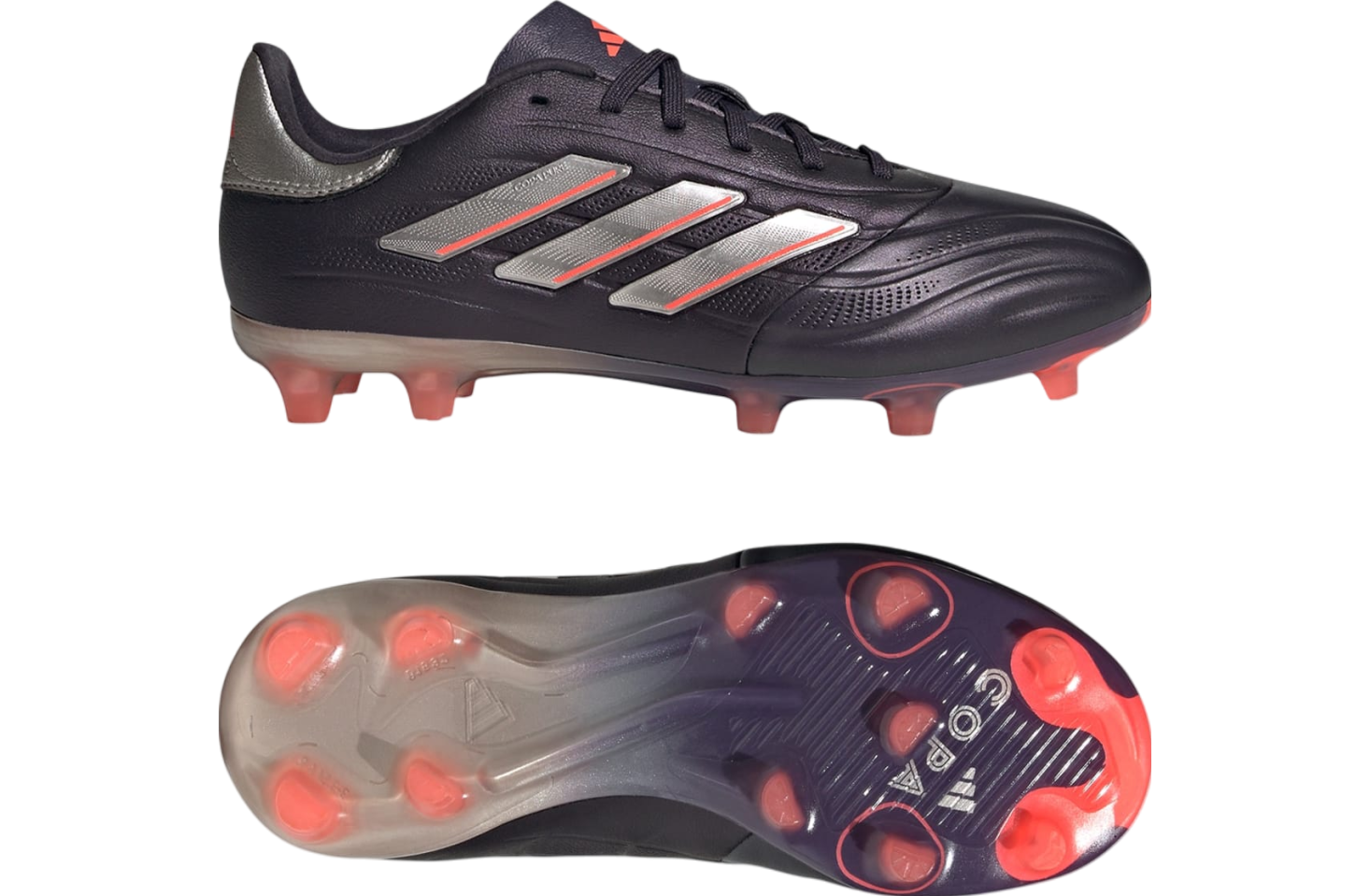 Adidas Copa Pure 2 Elite FG GS Aurora Black / Platinum Metallic