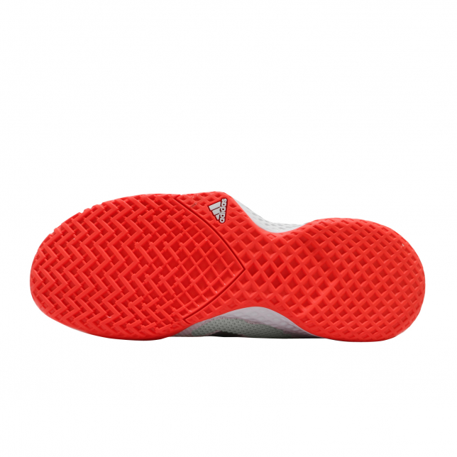adidas Court Control Footwear White Silver Metallic Solar Red - Aug 2020 - FX7472